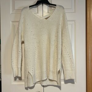 It’s our time - cross back sweater - white - sz XL